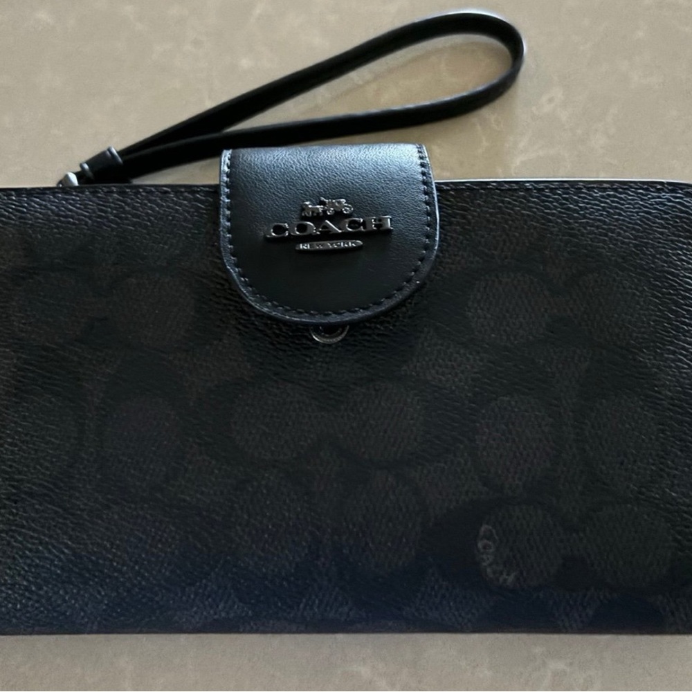 Coach Charcoal and Black Wallet